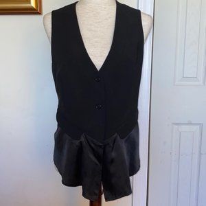 BCBG MaxAzria Satin Dress Vest Small
